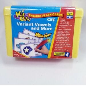 Hot Dots Vowels Phonics Flash Cards Educational Insights 72 Activities - New